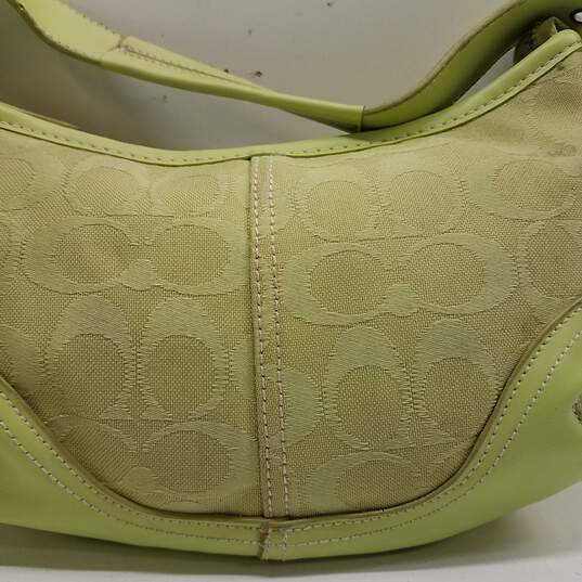 Coach purse bag lime green excellent condition hand bag