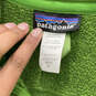 Mens Green Long Sleeve Mock Neck Pocket 1/4 Zip Fleece Jacket Size Medium image number 4