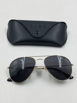 DIFF Eyewear Cruz Gold Sunglasses