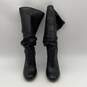Vince Camuto Womens Black Leather Round Toe Tall High Heel Boots Size 7 image number 3