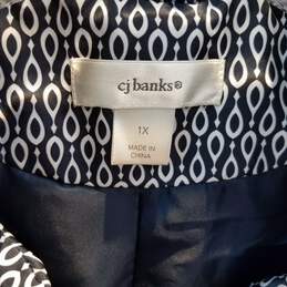 CJ Banks Collared Zip Up Vest Women's Size 1X alternative image
