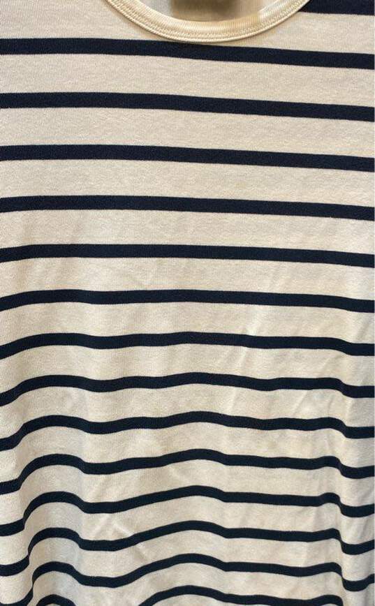 Jean Paul Gaultier Women's Navy Stripe Long Sleeve- S image number 5