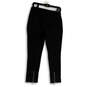 Womens Black Stretch Flat Front Pockets Skinny Leg Pull-On Ankle Pants XS image number 2