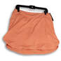 NWT Womens Orange Dri-Fit Stretch Pull-On Short Athletic Skirt Size Large image number 1