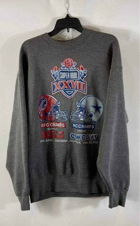 Super Bowl XXVII Gray Long Sleeve - Size X Large image number 1