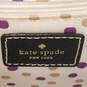 Kate Spade Leather Dome Satchel Cream Black image number 5