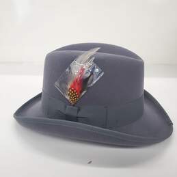 9th Street Hats Charles Gray Wool Homburg Hat Size Large