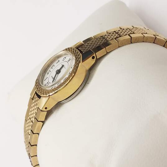 Chaika 1301.SU Russian 17 Jewels Gold Tone Vintage Manual Wind Watch image number 4
