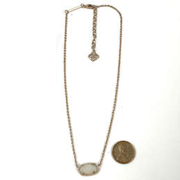 Designer Kendra Scott Elisa Silver-Tone Mother Of Pearl Pendant Necklace alternative image