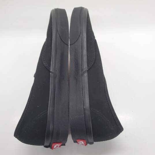 Vans Unisex Black Sneakers Size 8m/9w-NO Lace image number 3