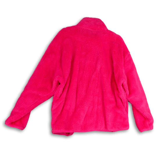 Womens Pink Regular Fit Long Sleeve Full Zip Jacket Size XL image number 2