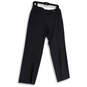 Womens Gray Flat Front Slash Pocket Stretch Straight Leg Dress Pants Size S image number 1