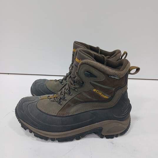 Columbia Brown Waterproof Breathable Omni-Tech Hiking Boots Men's Size 10.5 image number 4