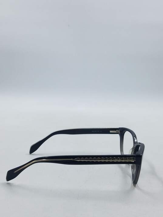 Alexander McQueen Smoke Oval Eyeglasses image number 5