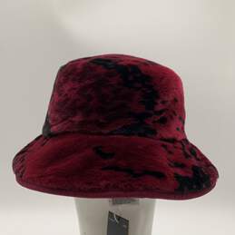 NWT Adidas Womens IVP RVS HI2090 Red Black Faux Fur Reversible Bucket Hat Sz M/L alternative image