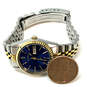 Designer Seiko Two-Tone Chain Strap Blue Round Dial Analog Wristwatch image number 2