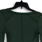 Womens Green Masquerade Cuff Long Sleeve Pullover Blouse Top Size XS image number 4