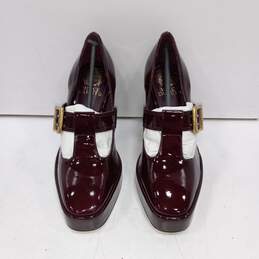 Vince Camuto Women's Marocean Burgundy Patent Leather Heels Size 7M