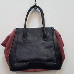 Pour La Victoire Croc Embossed Shoulder Bag Black Red alternative image