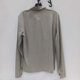 The North Face Gray Quarter Zip Athletic Shirt/Jacket Size L alternative image