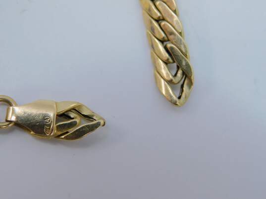 14K Yellow Gold Chain Bracelet For Repair 8.3g image number 6