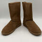 Womens Emma Hickory II Tan Suede Round Toe Pull-On Snow Boot Size 11 image number 3