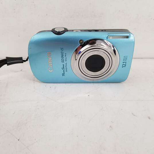UNTESTED Canon Power Shot Digital Camera SD960 IS Elph 12.1MP 4x Zoom image number 1