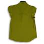 7th Avenue New York & Company Design Studio Womens Green Tie Neck Blouse Top S image number 2