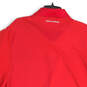 Mens Red Headgear Spread Collar Short Sleeve Loose Fit Polo Shirt Size 3XL image number 4