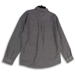 NWT Mens Gray Regular Fit Long Sleeve Collared Button-Up Shirt Size Medium alternative image