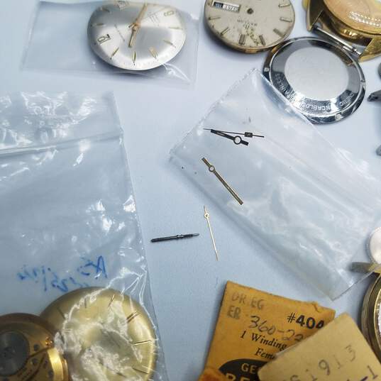 Vintage Wind-Up Assorted Watch & Brand Parts 240.0g image number 6