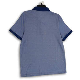 Mens Blue Short Sleeve Spread Collar Golf Polo Shirt Size Large alternative image