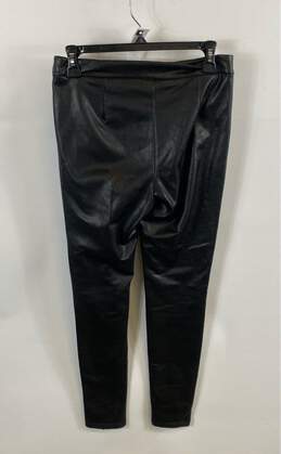7 For All Mankind Womens Black Leather Stretch Skinny Leg Ankle Pants Size Small alternative image