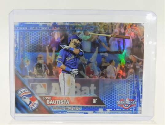 2016 Jose Bautista Topps Opening Day Blue Foil Toronto Blue Jays image number 1