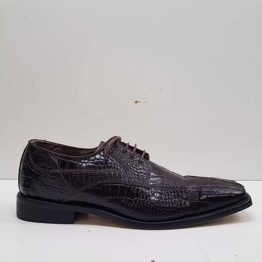 Stacy Adams Leather Croc Embossed Oxford  Shoes Men's Size 9.5 image number 1