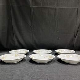 Bundle of 6 Theodore Haviland Limoges White with Floral Pattern Bowls alternative image