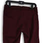 Womens Purple Flat Front Slash Pocket Skinny Leg Dress Pants Size 8S image number 4