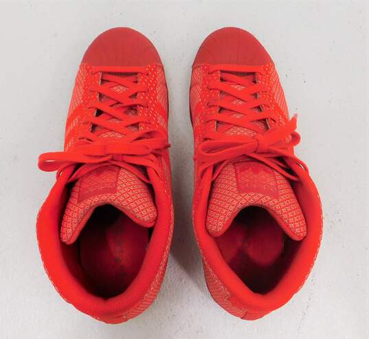 Adidas Originals Pro Model Weave Triple Red Men's Shoe Size 9 image number 2
