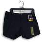 NWT Gap Womens Black Twill Flat Front Slash Pocket Chino Shorts Size 8 image number 1