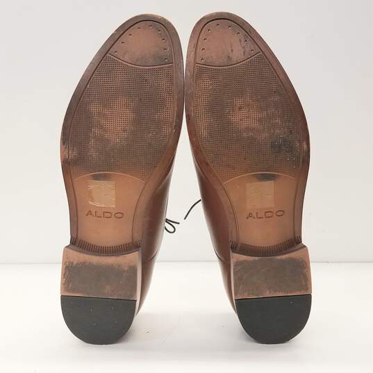 ALDO Brown Leather Oxford Dress Shoes Men's Size 10 M image number 7