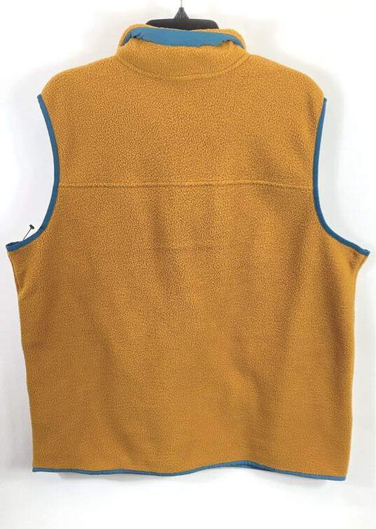 The North Face Men Orange Fleece Vest Jacket XL image number 2