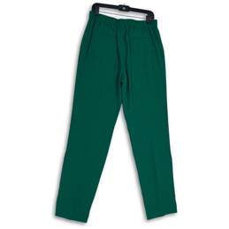 NWT Ann Taylor Womens Green Black Elastic Waist Pull-On Ankle Pants Size MT alternative image
