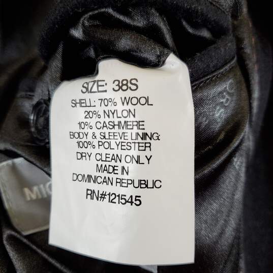 Michael Kors Women's Black Long Coat SZ 38S image number 4
