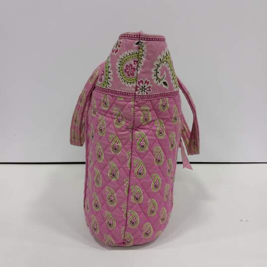 Vera Bradley Women's Pink Paisley Print Tote Bag image number 7
