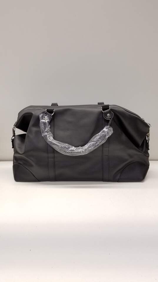 Michel Germain Paris Black Large Weekender Travel Duffle Tote Bag image number 2