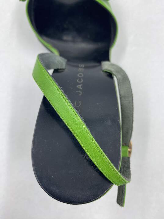 Authentic Marc Jacobs Green Bow Slingback Sandal W 7.5 image number 5