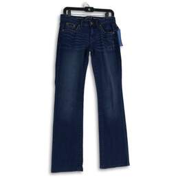 NWT APT.9 Womens Blue Denim Dark Wash Stretch Bootcut Leg Jeans Size 2