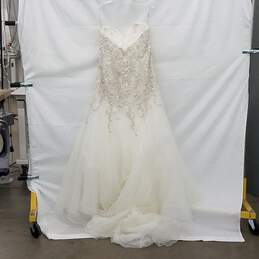 Ball Gown Wedding Dress Size 12 Waist 32in alternative image