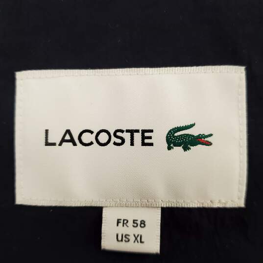 Lacoste Men Black Puffer Vest XL image number 6