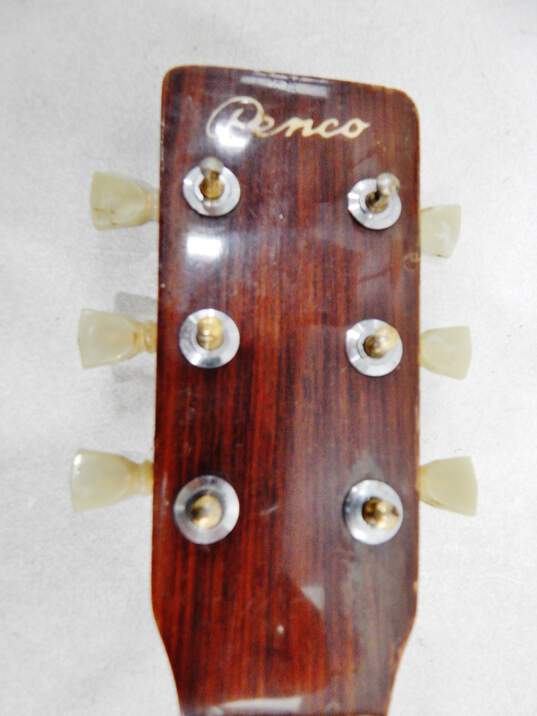 VNTG Penco Brand Wooden Acoustic Guitar (Parts and Repair) image number 4